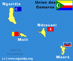 Carte des Comores www.ngazidja.org