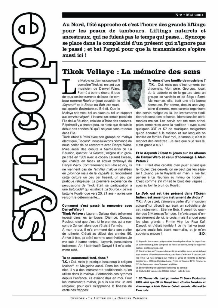 Une de Syncope numéro 2