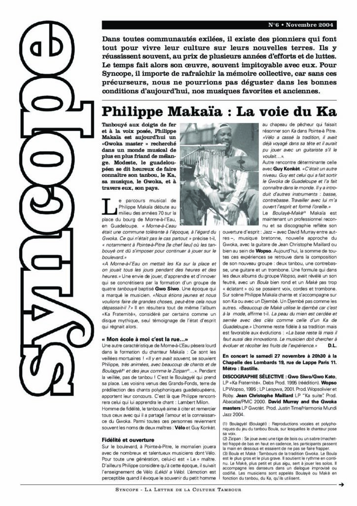 Une de Syncope numéro 6