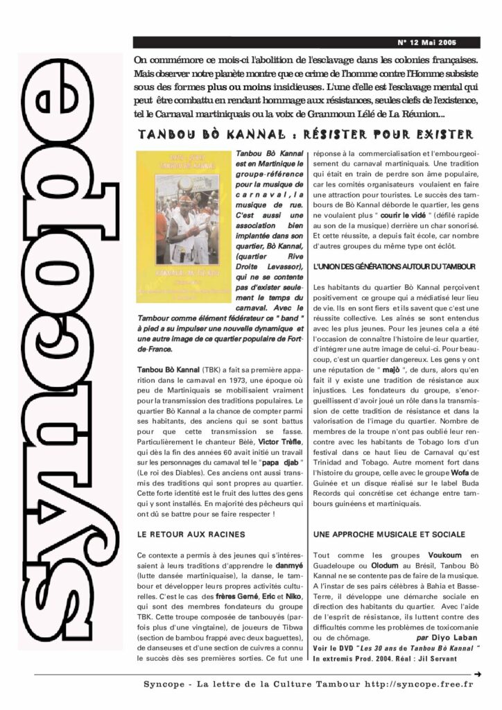 Une de Syncope numéro 12